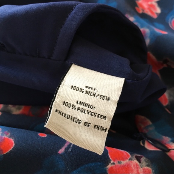 Tanya Taylor Wixson Floral Silk Midi Skirt, Navy - Picture 5 of 8